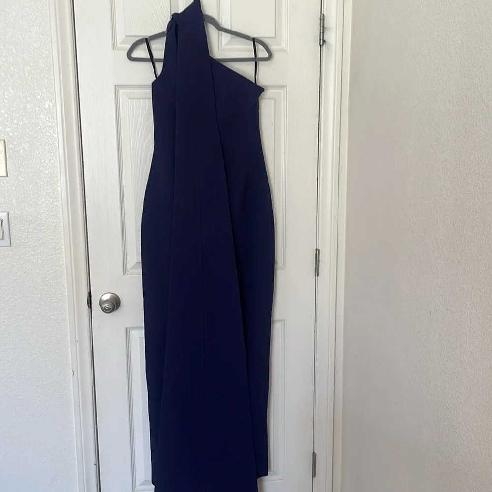 NWOT $1200 MRPs Rachel Gilbert Clara dress in dark indigo size 8 - Picture 13 of 17